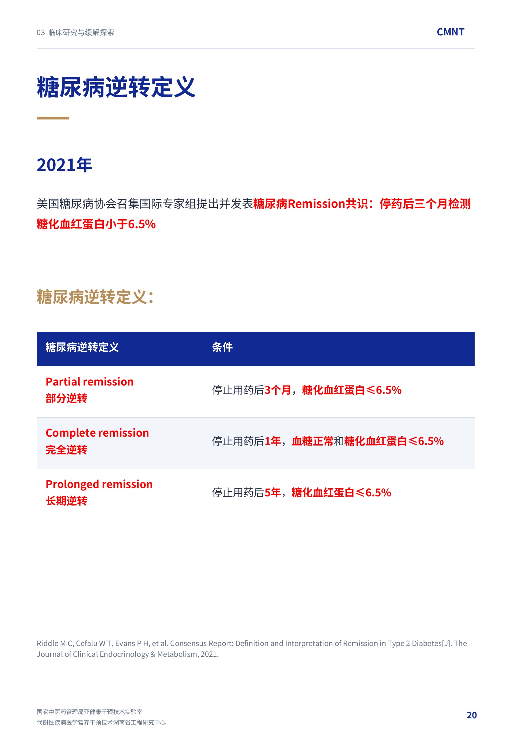 第 20 页 · 糖尿病逆转定义